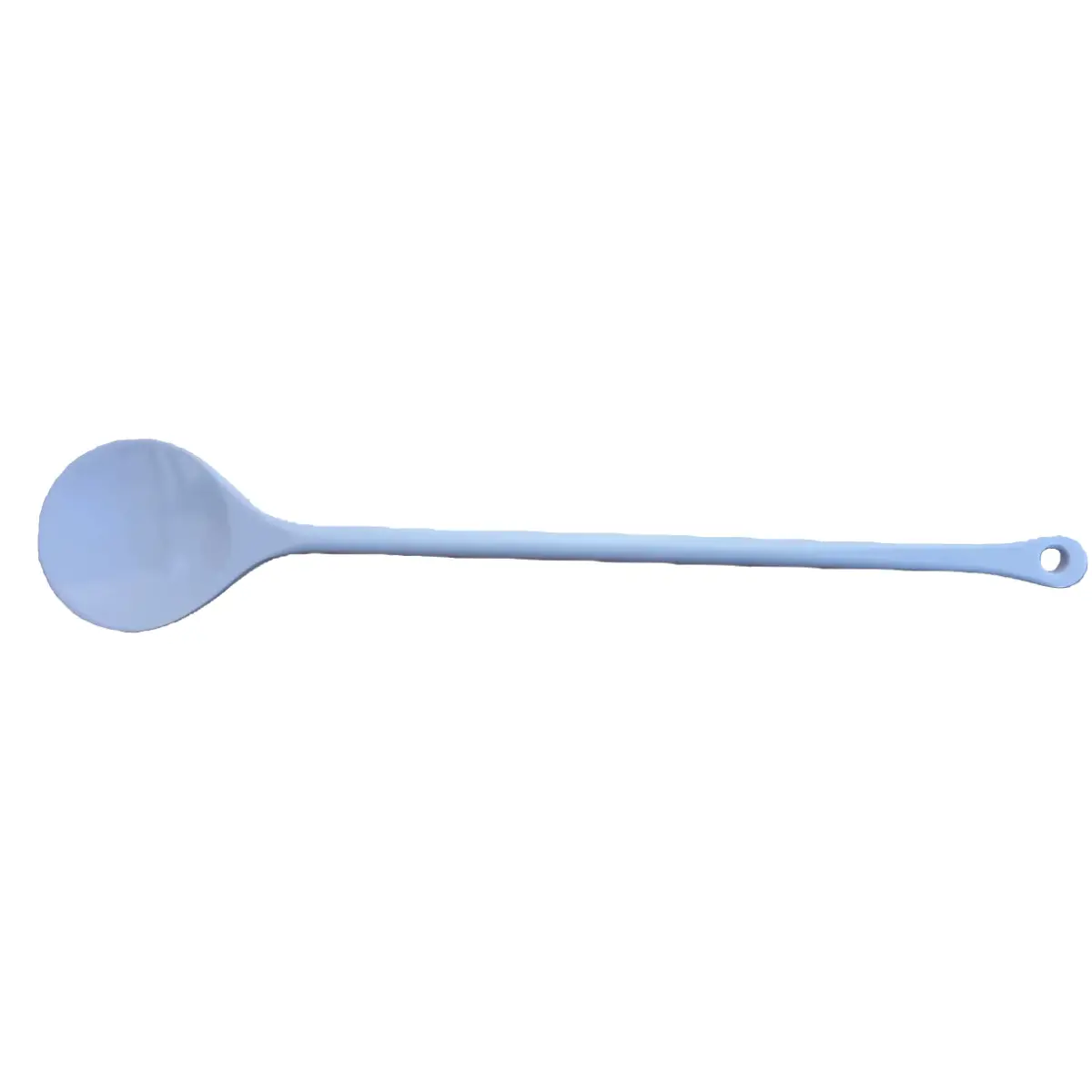 Short Plastic Stirring Spoon on a flat surface, showcasing its lightweight design and comfortable length of 31cm.