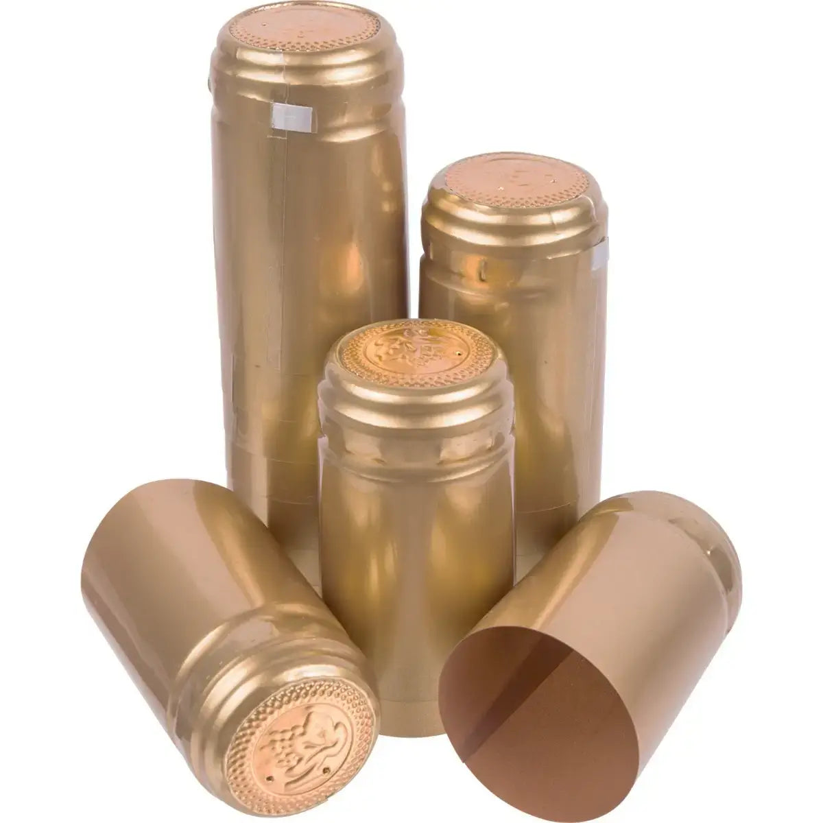 Gold Shrink Caps 100 Pack - The Home Brew Shop