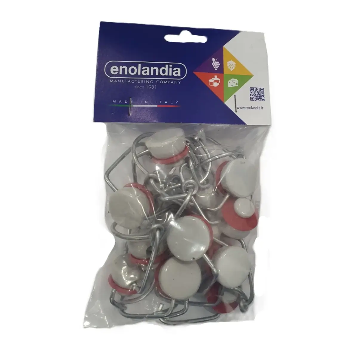 Swing Top Porcelain Stoppers 12 Pack