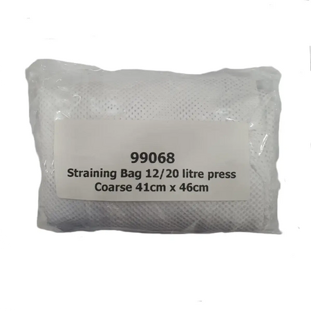 Vigo 41 x 46cm Coarse Press Bag for 12/20 litre presses, ideal for juicing seeded fruits and grapes.