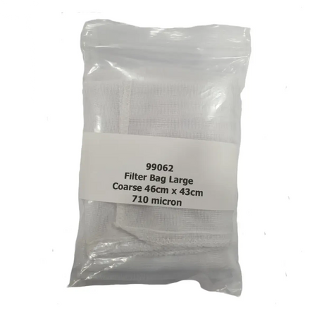 Vigo 46 x 43cm Coarse Straining Large Bag packaged in a clear bag for filtration use in fruit presses.