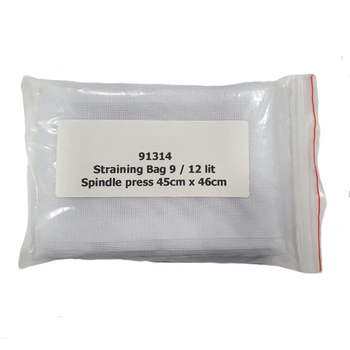 Vigo 45 x 46cm Coarse 9/12 Ltr Bag in packaging for straining juice with spindle presses.
