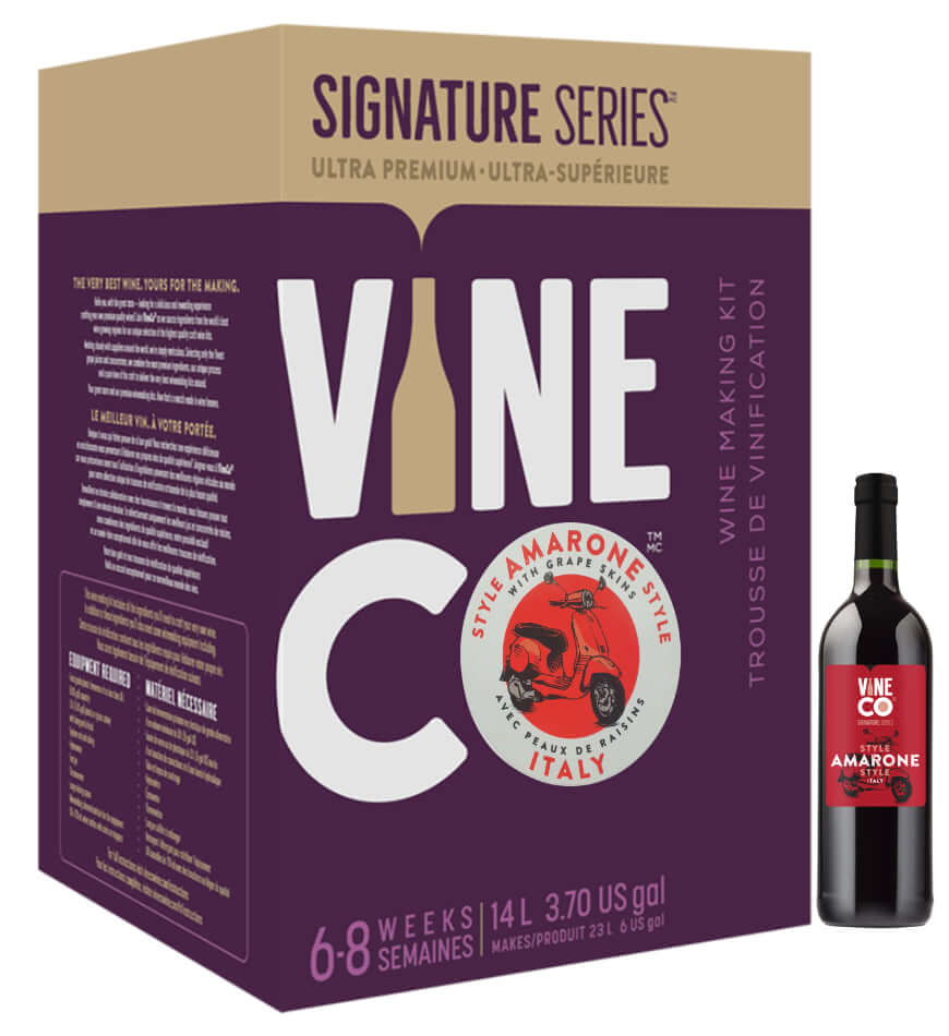 VineCo SIGNATURE Amarone Style Wine Kit 30 Bottle The Home Brew Shop 3536