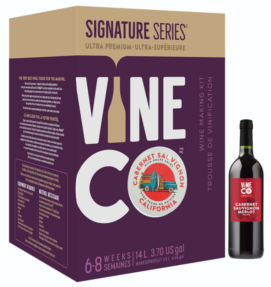 VineCo SIGNATURE Cabernet Sauvignon Wine Kit 30 Bottle The Home Brew Shop 35???