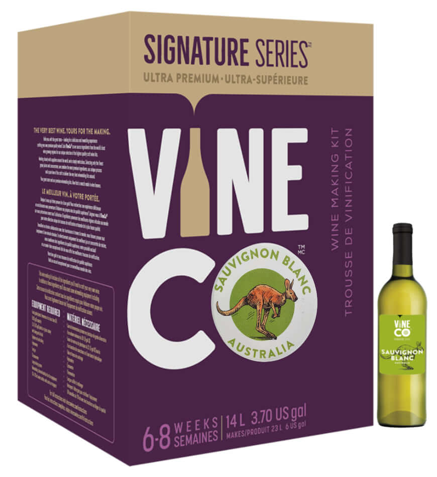 VineCo SIGNATURE Sauvignon Blanc Wine Kit 30 Bottle The Home Brew Shop 35????