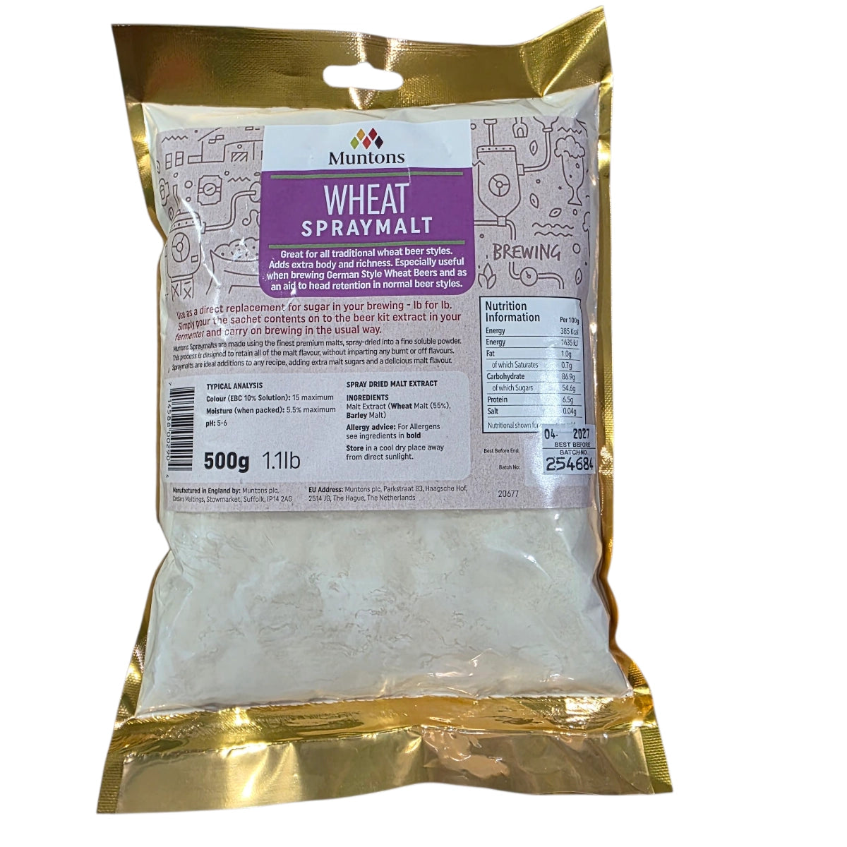 Muntons 500g Wheat Spraymalt - Malt Extract