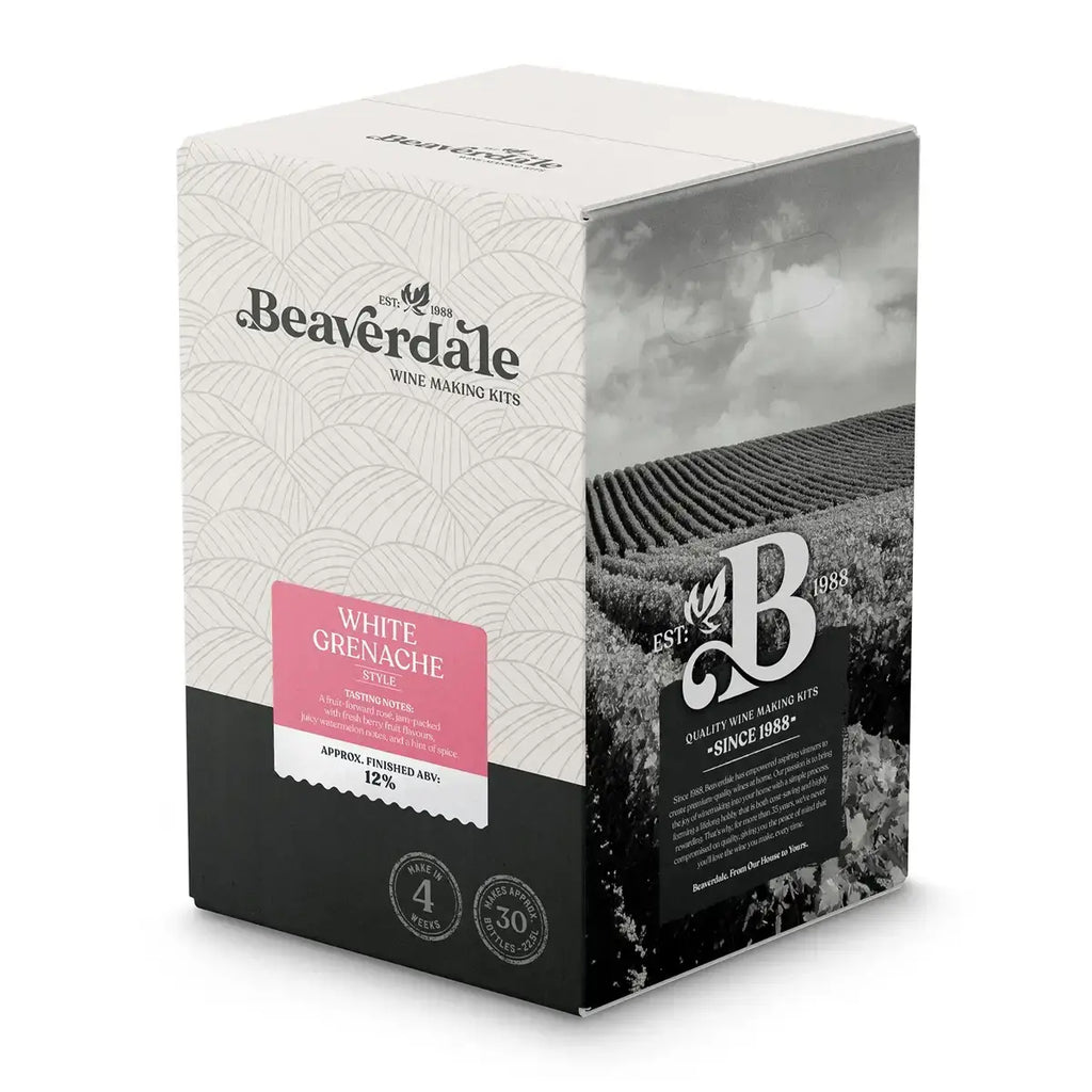 White Grenache Wine Kit 30 Bottles Beaverdale 
