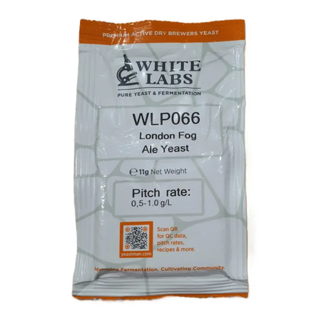 White Labs WLP066 London Fog Dried Beer Yeast 11g Front - The Home Brew Shop