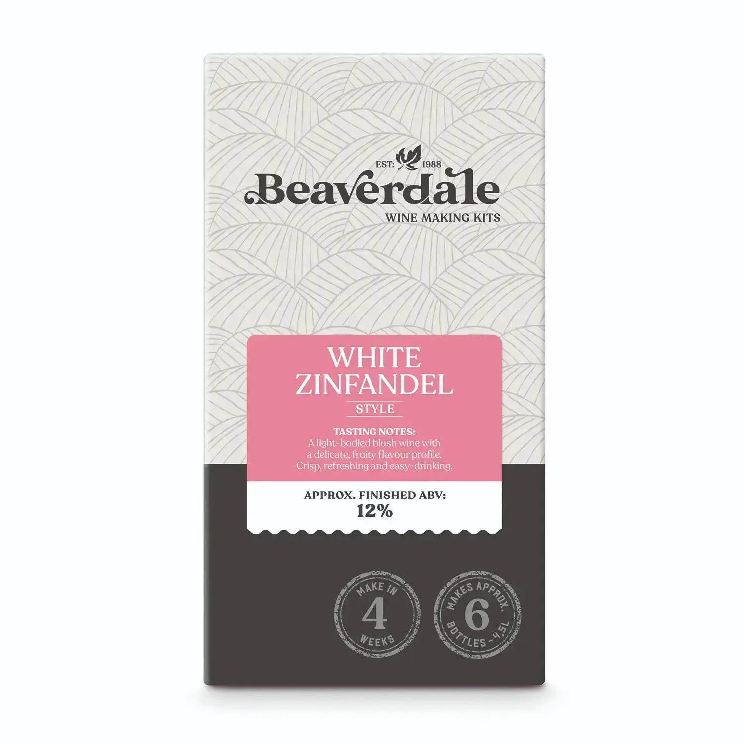 White Zinfandel Style Wine Kit 6 Bottles Beaverdale
