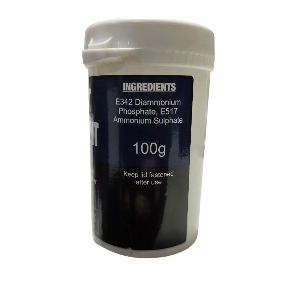 Wine Yeast Nutrient 100g by Harris Homecraft in a pot ingredients