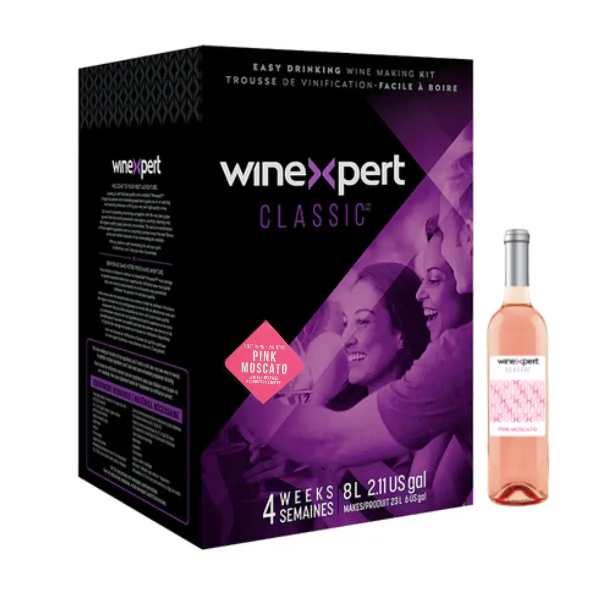 Winexpert Classic Pink Moscato Style Wine Making Kit 30 Bottle