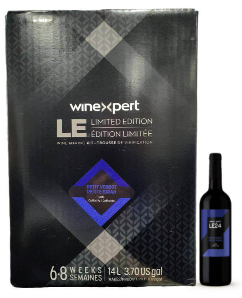 LE24 Petit Verdot Petite Sirah Wine Kit 30 Bottle The Home Brew Shop B8812