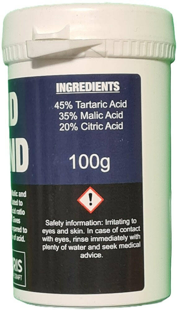 Acid Blend 100g | Harris HomeCraft | The Home Brew Shop | 30460