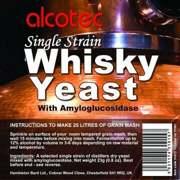 Alcotec Single Strain Whisky Yeast | The Home Brew Shop | 31015