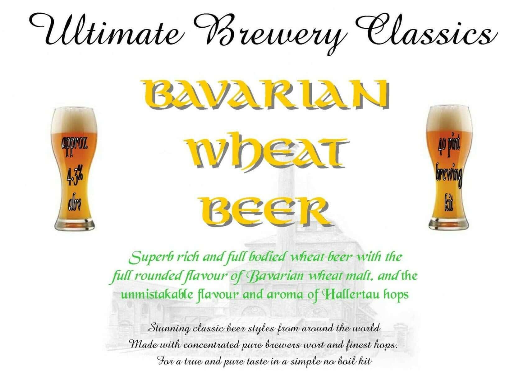 Ultimate Brewery classics Bavarian Wheat Beer Kit BBE 12-25 | The Home Brew Shop | 150079