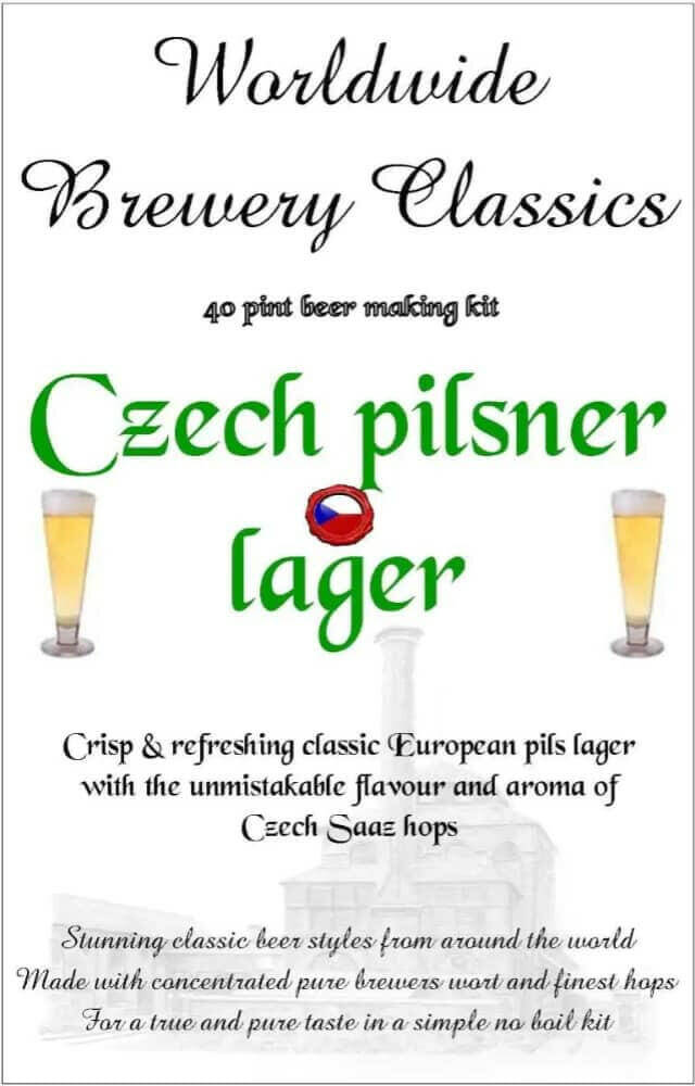 Brewery Classics Czech Pilsner Beer Kit | The Home Brew Shop | 150072