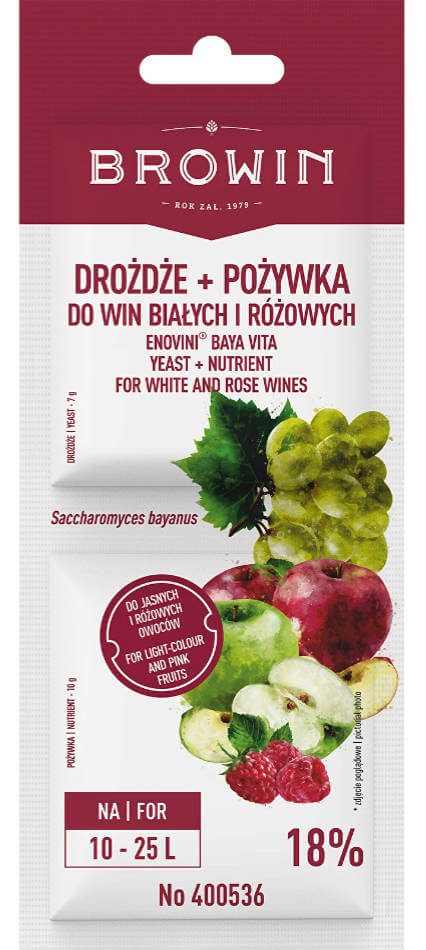 Browin Yeast & Nutrient for White and Rose | The Home Brew Shop | 400536