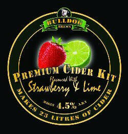 Bulldog Brews Strawberry & Lime Cider Kit | The Home Brew Shop | 23206