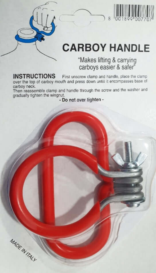 Carba Handle Carboy Handle Red - Safe & Easy Transport