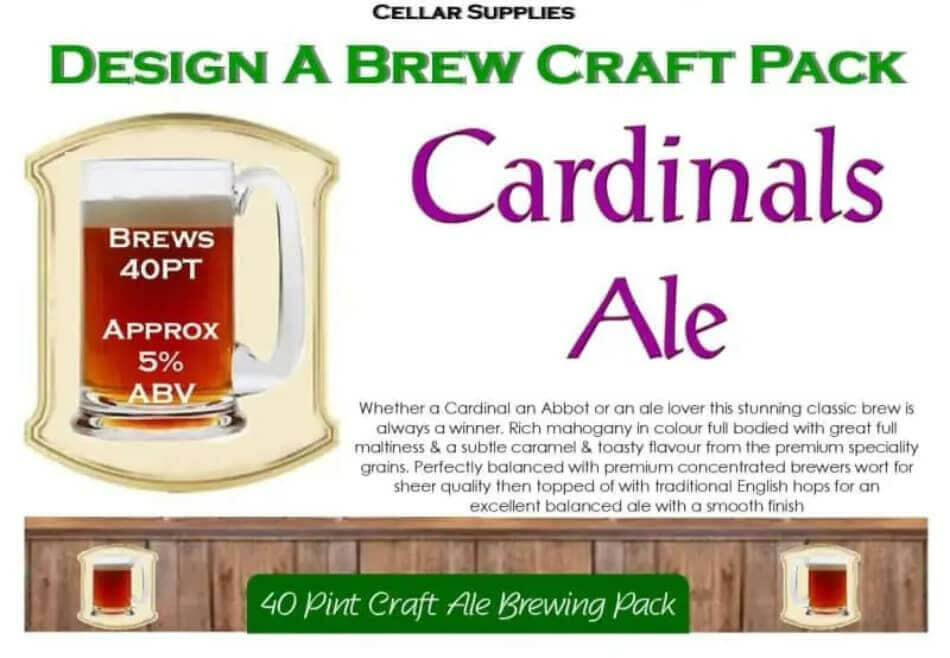 Cardinalls Ale Beer Kit | The Home Brew Shop | 500010