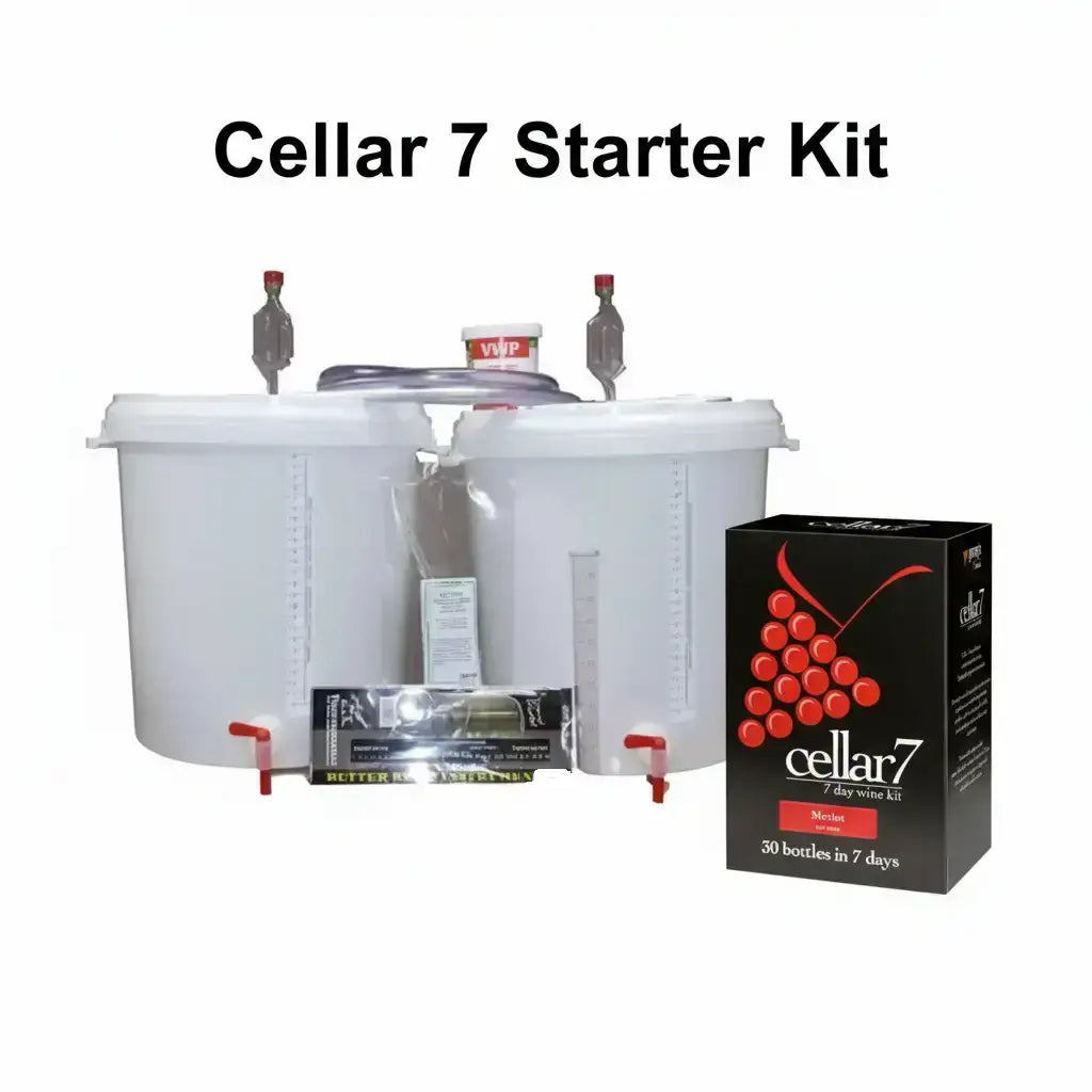 Cellar 7 Wine Making Starter Kit - 30 Bottles