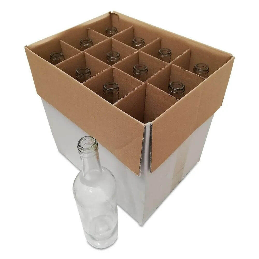 Wine Bottles Clear Glass 750ml - 12 pack | The Home Brew Shop | 8002-101398