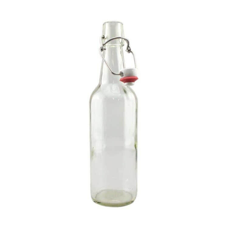 Clear Swing Top Beer Bottle 500ml x 12 GLASS | The Home Brew Shop | 445562 - 7029