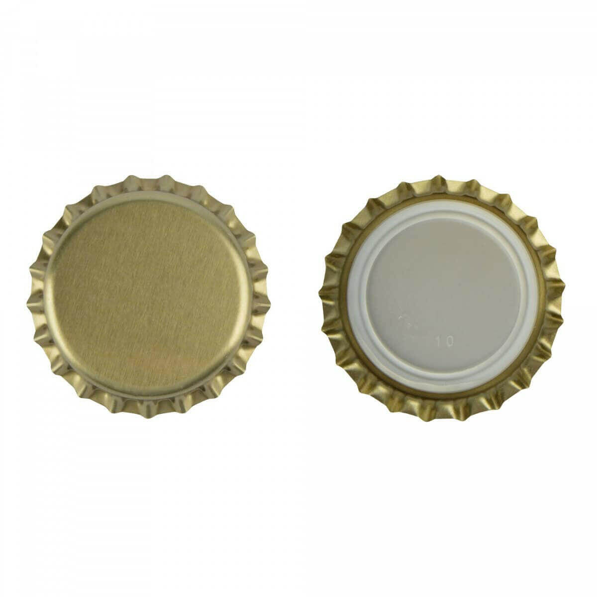 Crown Caps - Gold - 100 pack | The Home Brew Shop | 101318
