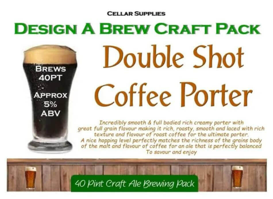 Double Shot Coffee Porter Beer Kit | The Home Brew Shop | 500012