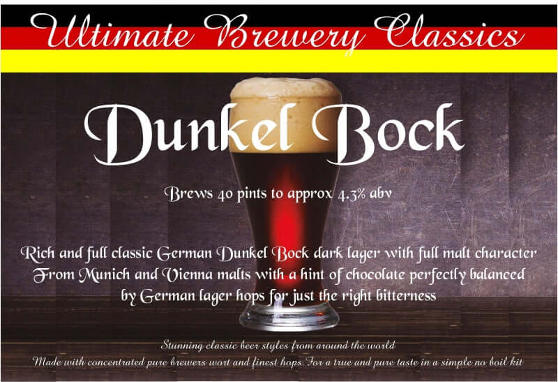 Dunkel Bock Beer Kit | Ultimate Brewery BBE May 2025 Reduced | The Home Brew Shop | UBC09