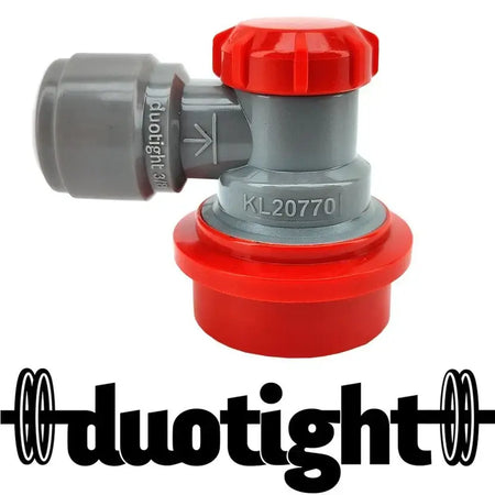Duotight 9.5mm (3.8) x Ball Lock Disconnect - (Grey + Red Gas) - KL20770 with integrated design for reliable connection