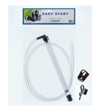 Enolanda Easy Start kit with clear tubing and black connectors on a white background
