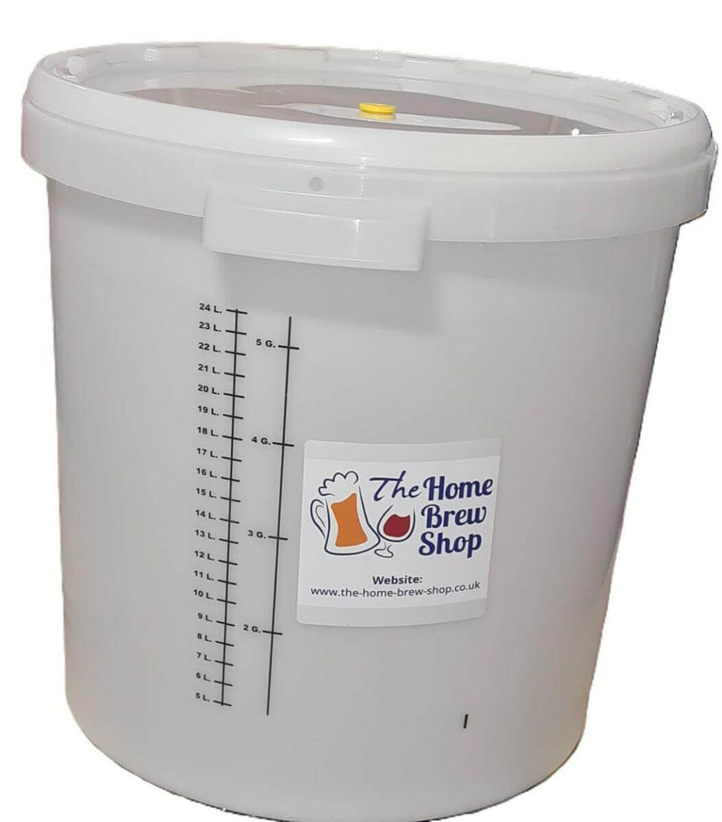 Fermentation Bucket 30 Litre With Black Scale and Grommet | The Home Brew Shop | 40222 THBS