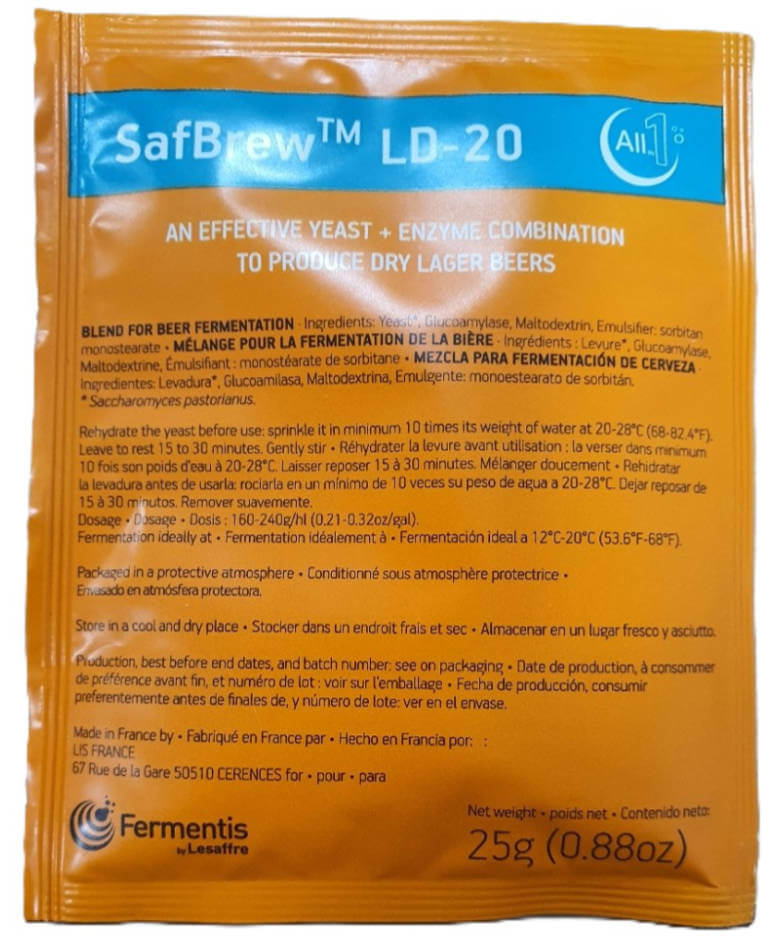 Fermentis SafBrew LD-20 Yeast | The Home Brew Shop | 500785