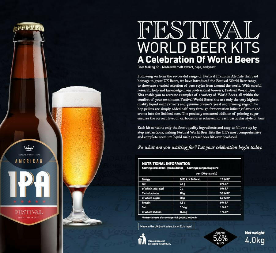 Festival American IPA Beer Kit | The Home Brew Shop | 1291