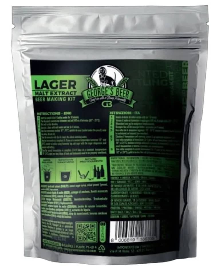 Lager Beer Kit 5 Litres | Georges Beer | The Home Brew Shop | 16633