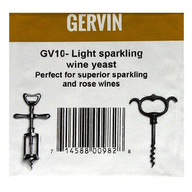 Gervin GV10 Light Sparkling Wine Yeast | The Home Brew Shop | 100995 - 6075