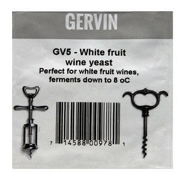 Gervin GV5 White Fruit Wine Yeast | The Home Brew Shop | 100992 - 6079
