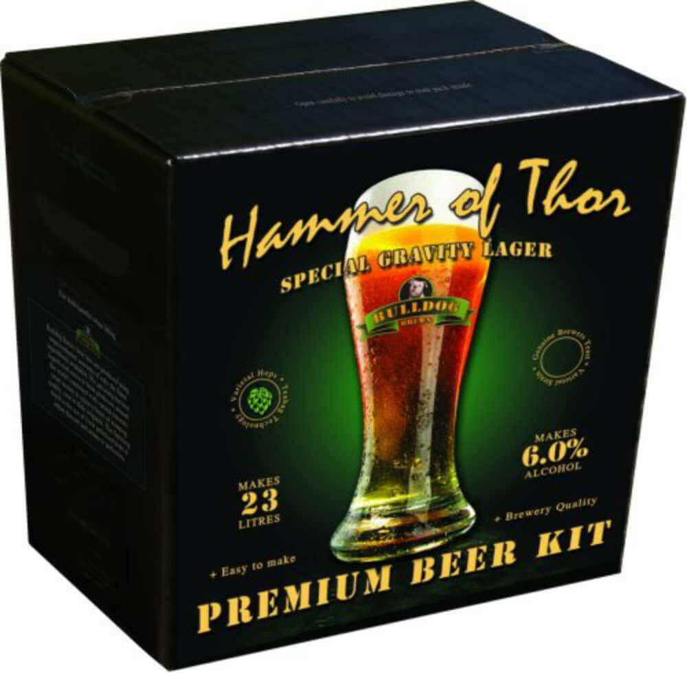 Bulldog Beer Kit - Hammer of Thor Special Gravity Lager | The Home Brew Shop | 23000