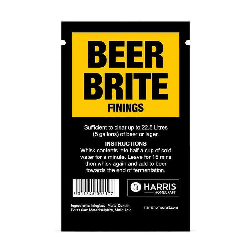 Harris Beer Brite Finings Single Sachet - for 1 x 5 gallon | The Home Brew Shop | 733721