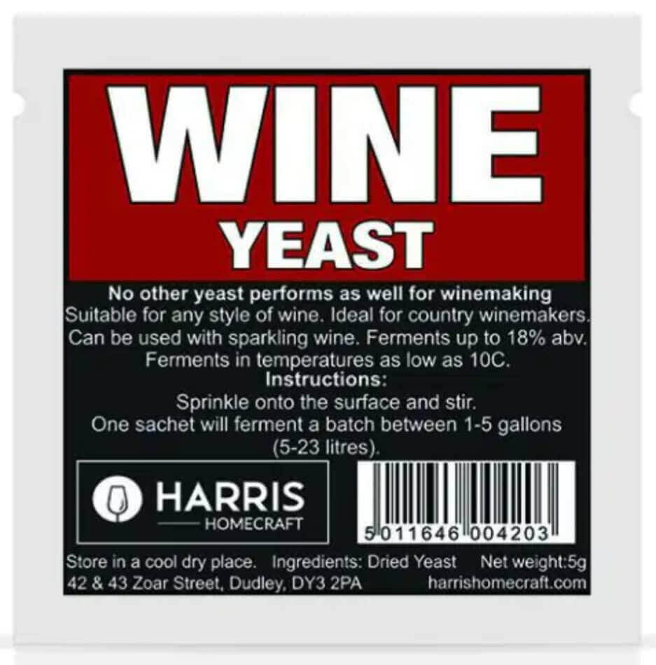 Harris Wine Making Yeast | The Home Brew Shop | 494551
