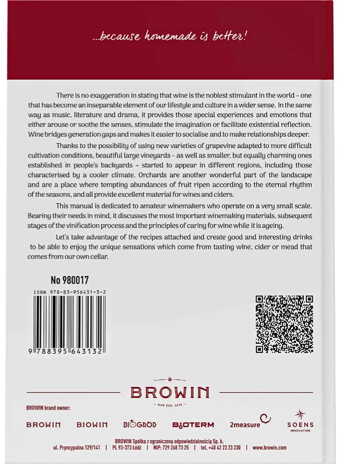 My Hobby Homewine Making Book | Browin | The Home Brew Shop | 980017