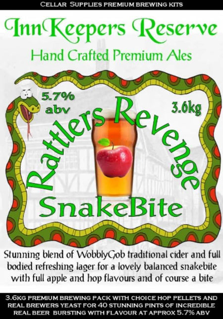 Inn Keepers Reserve Rattlers Revenge SnakeBite Beer Kit | The Home Brew Shop | INN7