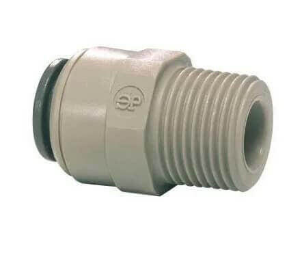 John Guest PI010812S 1/4" - 1/4" Straight Adaptor BSP | The Home Brew Shop | 99106