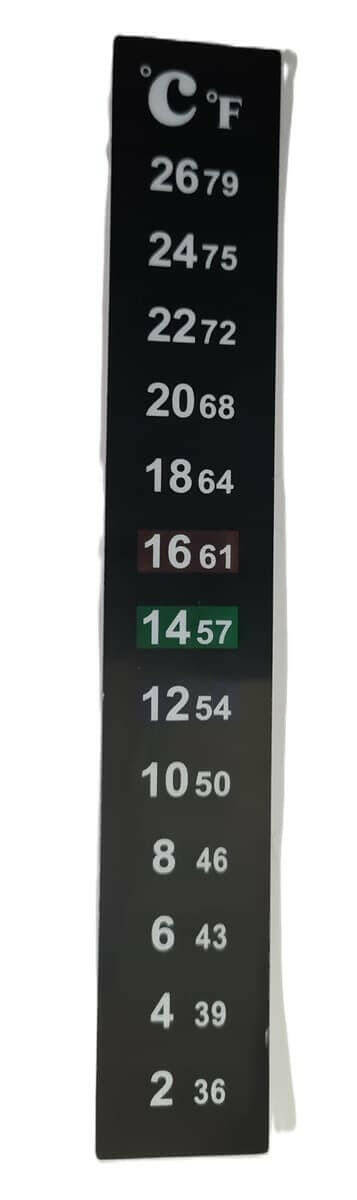 LCD Dual Scale Thermometer 2-26°C / 36-79°F | The Home Brew Shop | 1001277