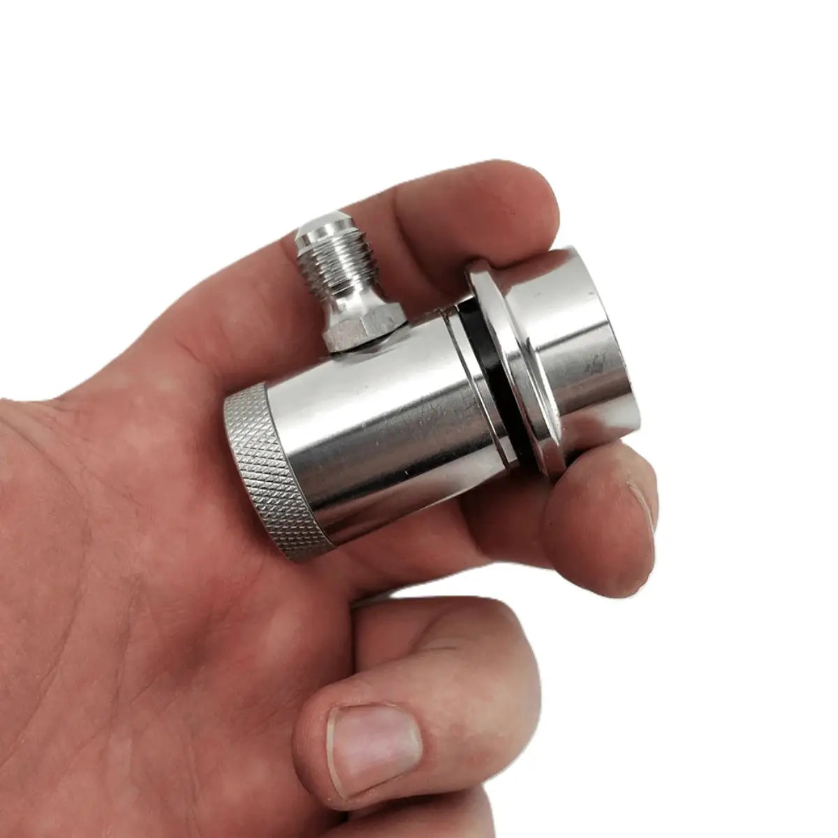 Machined Stainless Ball Lock Disconnect - MFL Thread (Black/Liquid) - KegLand