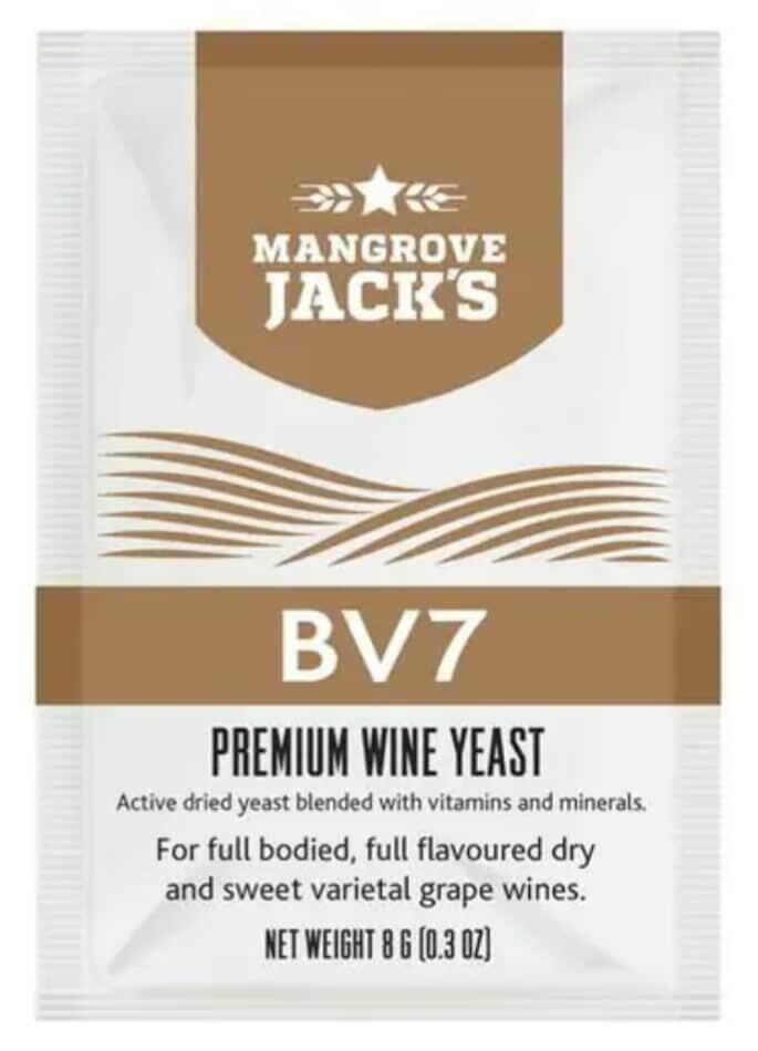 Mangrove Jacks Wine Yeast - BV7 - Suitable for full bodied, full flavoured grape wines | The Home Brew Shop | 102874 - 10643