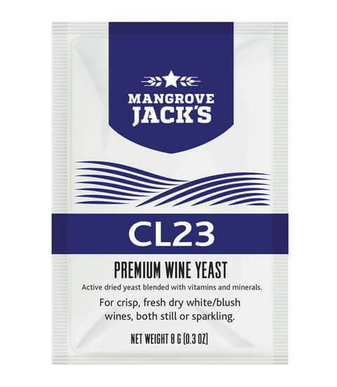 Mangrove Jacks Wine Yeast - CL23 - Suitable for Crisp Dry White / Blush Wines | The Home Brew Shop | 102875 - 10640