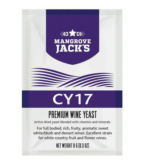Mangrove Jacks Wine Yeast - CY17 - Suitable for Dry / Sweet White Wines | The Home Brew Shop | 102877 - 10641