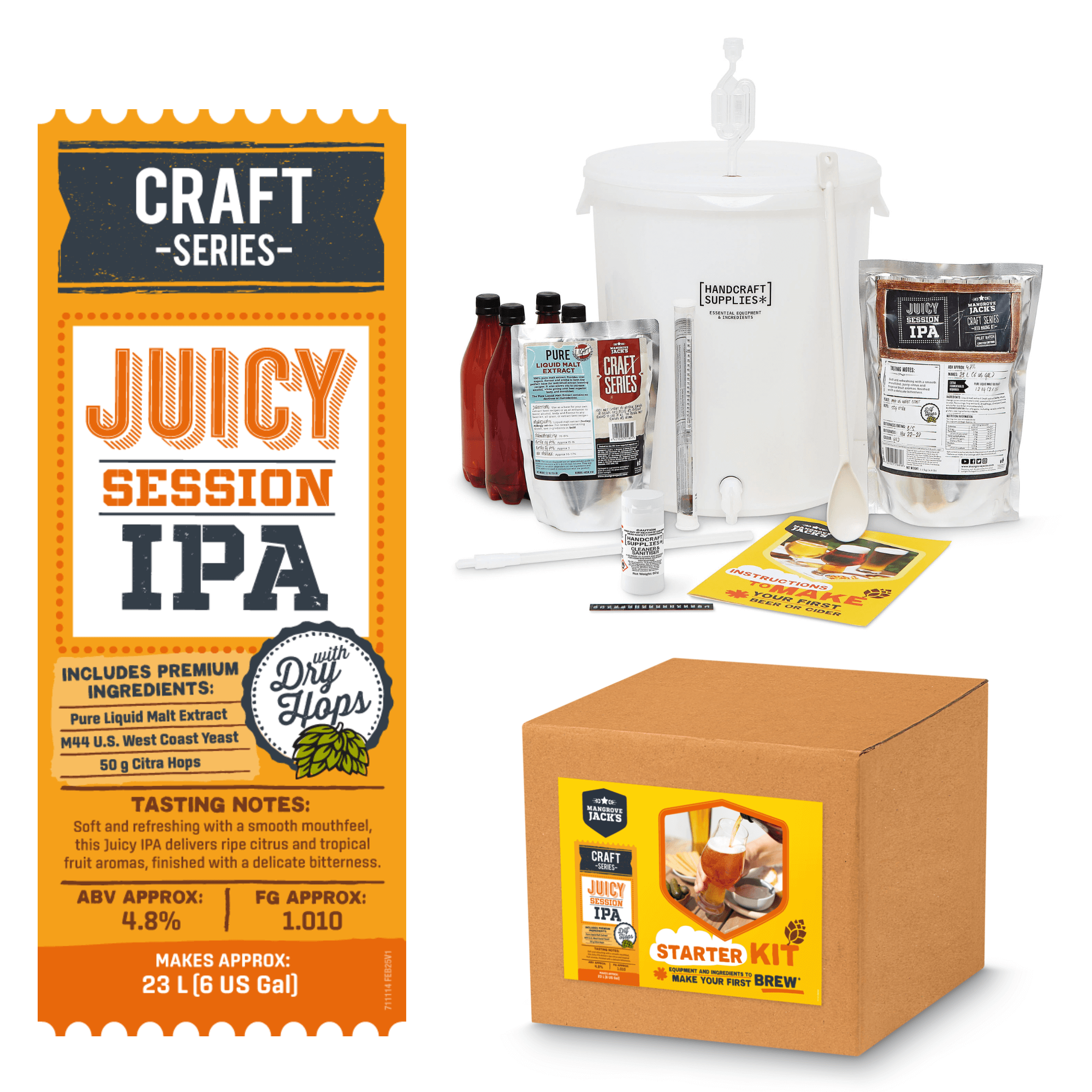 Mangrove Jack's Juicy Session IPA Beer Starter Kit | The Home Brew Shop | 71111UKEU